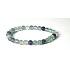 Fluorit grün-klar Armband elastisch Naturstein, Kugel 6 mm / 16-17 cm, genialer Stein