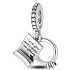 Charms Sterling Silber 925 Verlobungsring und Ehegelübde, Ich liebe dich mehr als alles andere 2in1, Liebesarmband-Anhänger