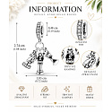 Charm Schach – König, Königin und Turm | Anhänger für Armband, Symbol für Strategie und Sieg, Interessen
