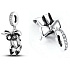 Charm Sterling Silber 925 Chic style - Schuhe mit Schleife, Armband Anhänger, Interessen