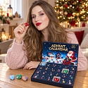 Adventní kalendář – 24 barevných srdíček | Každý den malý dárek z lásky