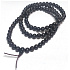 108 Mala Halskette Ebenholz natürliche tibetisch-buddhistische Gebetsmühle, sechs Zeichen Mantra-Perlen, 8 mm