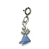 Engel tanzender Anhänger mit Flügeln blauer Rock 14 x 24 mm 1 Stück