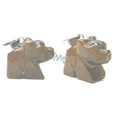 Tigerauge Bär Anhänger Naturstein, handgeschliffene Figur 1,8 x 2,5 x 8 mm, Stein der Sonne und Erde, bringt Glück und Reichtum Tigerauge Bär Anhänger Naturstein, handgeschliffene Figur 1,8 x 2,5 x 8 mm, Stein der Sonne und Erde, bringt Glück und Reichtum