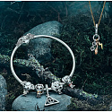 Sterling Silber 925 Harry Potter - Hogwarts Schule für Hexerei und Zauberei, Armband Perle