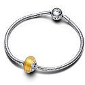 Charme Sterling Silber 925 Sternschnuppe Murano Glasperle auf Armband Universum