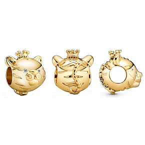 Charm Sterling Silber 925 Tiger ist das dritte Tier im 12-Jahres-Zyklus der chinesischen Tierkreiszeichen, Perle für Armband