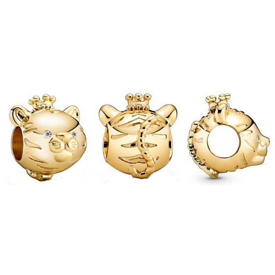 Charm Sterling Silber 925 Tiger ist das dritte Tier im 12-Jahres-Zyklus der chinesischen Tierkreiszeichen, Perle für Armband