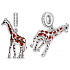 Charms Sterling Silber 925 Giraffe, Tierarmband Anhänger