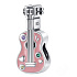 Charme Sterling Silber 925 Gitarre rosa, Perle auf Armband Interessen