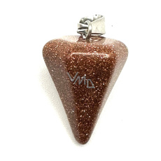 Goldstein Goldpendel Naturstein 2,2 cm, Stein des Anstoßes Goldstein Goldpendel Naturstein 2,2 cm, Stein des Anstoßes