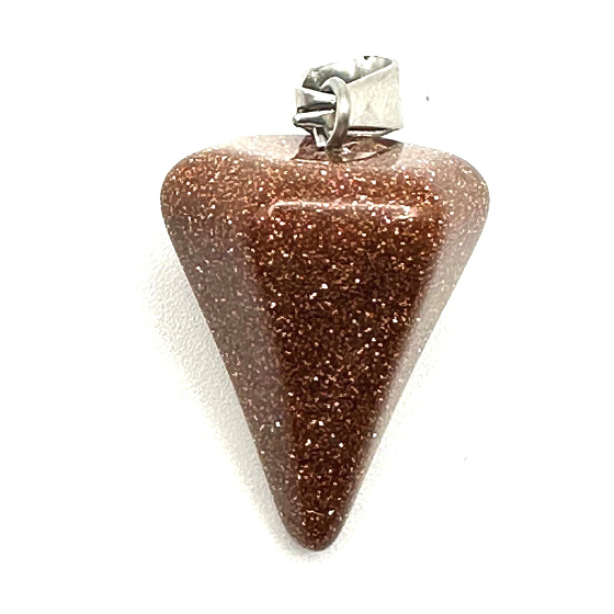 Goldstein Goldpendel Naturstein 2,2 cm, Stein des Anstoßes