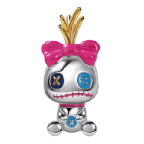 Sterling Silber 925 Disney Lilo & Stitch - Scrump, Perle für Armband