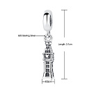 Sterling Silber 925 London Big Ben kleiner, Reise-Armbandanhänger