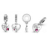 Sterling Silber 925 Herz - Home is where the heart is, Anhänger an einem Armband Familie