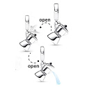 Charm Sterling Silber 925 Kaffeekanne, aufklappbarer Armbandanhänger, Essen und Trinken