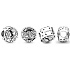 Charme Sterling Silber 925 Marvel Star Wars Han Solo und Leia, Perle auf Armband Film