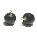 Obsidian Apfel der Erkenntnis Anhänger, Naturstein 2,7 x 15 mm, Stein des Heils
