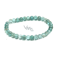 Apatit Armband elastisch Naturstein, Kugel 7 mm / 16 - 17 cm, Stein der Verwirklichung