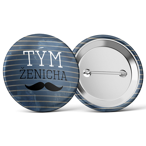 Nekupto Abzeichen Bräutigam Team 5,5 cm