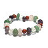 Chakra-Armband elastisch aus Naturstein, 16 - 17 cm