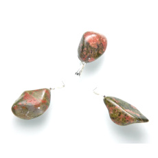 Unakit Troml Anhänger Naturstein, 2,2-3 cm, 1 Stück, Stein des persönlichen Wachstums und der Visionen