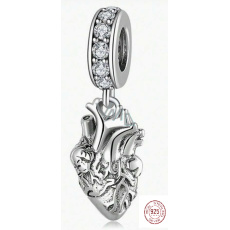 Charm Sterling Silber 925 Herz, Liebesarmband-Anhänger Charm Sterling Silber 925 Herz, Liebesarmband-Anhänger