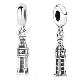 Sterling Silber 925 London Big Ben kleiner, Reise-Armbandanhänger