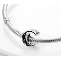 Sterling Silber 925 Ich liebe dich bis zum Mond und zurück, Liebesperlenarmband
