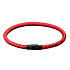 Lanový Magnetický náramek – červený 21,5 cm x 4 mm, unisex