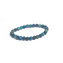 Tigerauge blau Multi-Armband elastisch Naturstein, Kugel 6 mm / 16-17 cm, Stein der Sonne und der Erde, bringt Glück und Reichtum