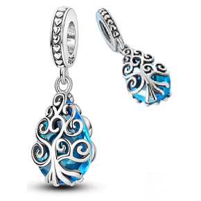 Charm Strom života – kapka harmonie a ochrany, přívěsek na náramek příroda