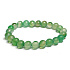 Achat grünes Armband elastischer Naturstein, Kugel 8 mm / 16-17 cm, symbolisiert das Element der Erde