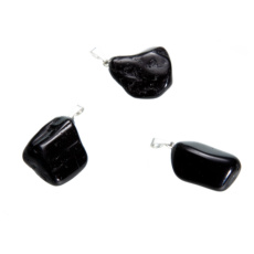 Turmalin / Skoryl Troml-Anhänger Naturstein, 2,2-3 cm, 1 Stück, Hüter der guten Laune Turmalin / Skoryl Troml-Anhänger Naturstein, 2,2-3 cm, 1 Stück, Hüter der guten Laune