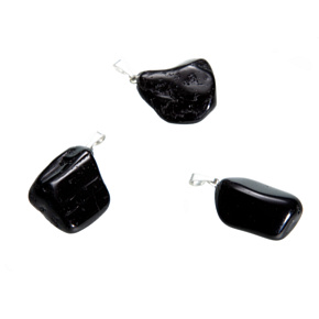 Turmalin / Skoryl Troml-Anhänger Naturstein, 2,2-3 cm, 1 Stück, Hüter der guten Laune