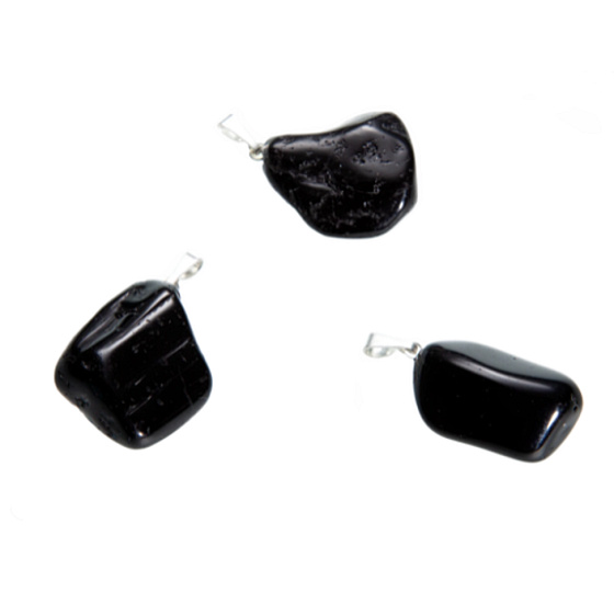Turmalin / Skoryl Troml-Anhänger Naturstein, 2,2-3 cm, 1 Stück, Hüter der guten Laune
