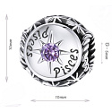 Charme Sterling Silber 925 Sternzeichen, Zirkonia Fische, Perle für Armband