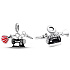 Sterling Silber 925 Sewing Anhänger - Nähmaschine, Kleid, Schere 3in1, Armband-Anhänger Interessen