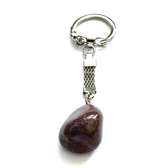 Mokaite Troml Schlüsselanhänger Naturstein, ca. 10 cm