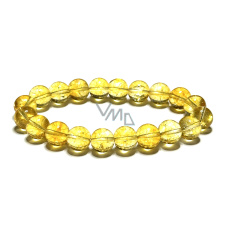 Citrin Armband elastisch Naturstein, Kugel 10 mm / 19 cm, Stein des Überflusses, des Erfolgs
