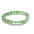 Elastisches Armband aus grünem Aventurin, Naturstein, Kugel 8 mm / 16 - 17 cm, Glücksstein