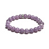 Lepidolith rosa Armband elastisch Naturstein, Kugel 8 mm / 16-17 cm, Sportler Amulett