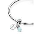 Sterling Silber 925 Luminescent - Glow in the Dark Bulb - Find Your Light, Wechselnde Farben 2in1 Anhänger Armband Symbol