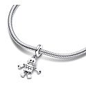 Charms Sterling Silber 925 Bester Freund Roboter Bot, Anhänger Armband, Freundschaft