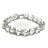 Kristallklares Troml-Armband elastisch Naturstein 19 cm, Stein Steine