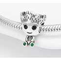 Sterling Silber 925 Marvel Guardians of the Galaxy, Ich bin Groot, Armband Perle
