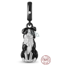 Charm Sterlingsilber 925 Hund - Border Collie, Anhänger für Armband Tier Charm Sterlingsilber 925 Hund - Border Collie, Anhänger für Armband Tier