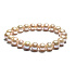 Perle lila Armband elastisch natürlich, Kugel 9 mm / 16 - 17 cm, Symbol der Weiblichkeit, bringt Bewunderung