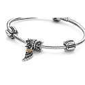 Sterling Silber 925 Engel Liebe, 2in1 Anhänger Armband Symbol