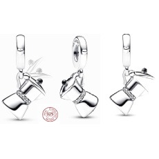 Charm Sterling Silber 925 Kaffeekanne, aufklappbarer Armbandanhänger, Essen und Trinken Charm Sterling Silber 925 Kaffeekanne, aufklappbarer Armbandanhänger, Essen und Trinken